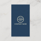 Moderne Berufliche 2 Farben fügen Ihr Logo hinzu Visitenkarte (Rückseite)