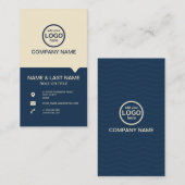 Moderne Berufliche 2 Farben fügen Ihr Logo hinzu Visitenkarte (Vorne/Hinten)