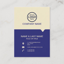 Moderne Berufliche 2 Farben fügen Ihr Logo hinzu Visitenkarte