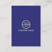 Moderne Berufliche 2 Farben fügen Ihr Logo hinzu Visitenkarte (Rückseite)