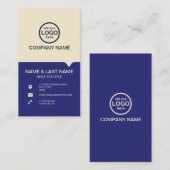 Moderne Berufliche 2 Farben fügen Ihr Logo hinzu Visitenkarte (Vorne/Hinten)