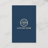 Moderne Berufliche 2 Farben fügen Ihr Logo hinzu Visitenkarte (Rückseite)