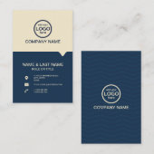 Moderne Berufliche 2 Farben fügen Ihr Logo hinzu Visitenkarte (Vorne/Hinten)