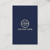 Moderne Berufliche 2 Farben fügen Ihr Logo hinzu Visitenkarte (Rückseite)