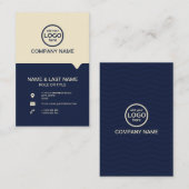 Moderne Berufliche 2 Farben fügen Ihr Logo hinzu Visitenkarte (Vorne/Hinten)