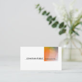 Moderne Berufliche Abstrakte Elegant Kunst Visitenkarte (Stehend Vorderseite)