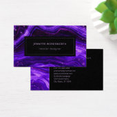 Moderne Berufliche Aquarellfarbe Agate Lila Geode (Schreibtisch)