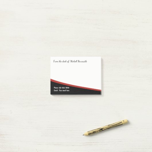 Moderne berufliche Art Post-it Klebezettel (Auf Schreibtisch)