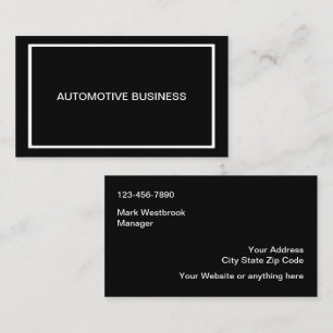 Moderne Berufliche Automotive Business Cards Visitenkarte