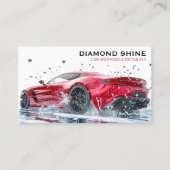 Moderne Berufliche Autos, die die Reinigung von Wa Visitenkarte (Vorderseite)