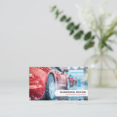 Moderne Berufliche Autos, die die Reinigung von Wa Visitenkarte (Stehend Vorderseite)