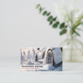 Moderne Berufliche Autos, die die Reinigung von Wa Visitenkarte (Stehend Vorderseite)