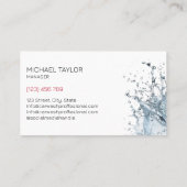 Moderne Berufliche Autos, die die Reinigung von Wa Visitenkarte (Rückseite)