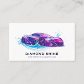 Moderne Berufliche Autos, die die Reinigung von Wa Visitenkarte (Vorderseite)