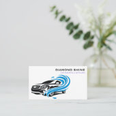 Moderne Berufliche Autos, die die Reinigung von Wa Visitenkarte (Stehend Vorderseite)