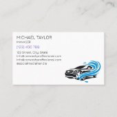 Moderne Berufliche Autos, die die Reinigung von Wa Visitenkarte (Rückseite)