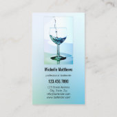 Moderne Berufliche Barkeeper-Visitenkarte Visitenkarte (Rückseite)