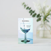 Moderne Berufliche Barkeeper-Visitenkarte Visitenkarte (Stehend Vorderseite)