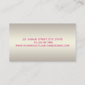 Moderne, Berufliche, bezaubernde Lumineszenz, Imit Visitenkarte (Rückseite)