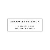 Moderne Berufliche Bezeichnung & Rücksendeadresse  Permastempel (Design)