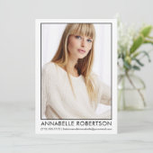 Moderne Berufliche Bilddarstellerkarte Einladung (Stehend Vorderseite)