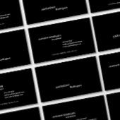 Moderne Berufliche Black Business Card Visitenkarte