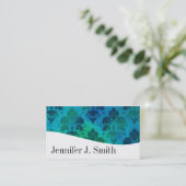 Moderne Berufliche Blue & White Visiards Visitenkarte (Stehend Vorderseite)