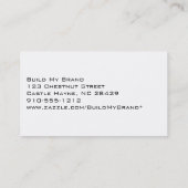 Moderne Berufliche Blue & White Visiards Visitenkarte (Rückseite)