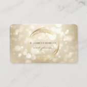 Moderne Berufliche Bokeh Geometrie Visitenkarte (Vorderseite)