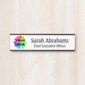 Moderne Berufliche Bürotür signiert Ihr Logo Türschild (Vorderseite )