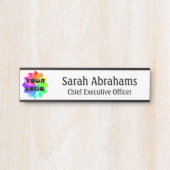 Moderne Berufliche Bürotür signiert Ihr Logo Türschild (Vorderseite )