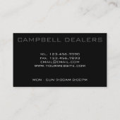 Moderne Berufliche Car Dealer Business Card Visitenkarte (Rückseite)
