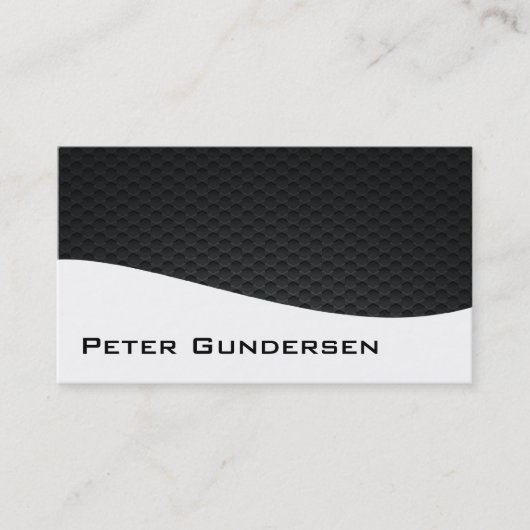Moderne Berufliche Carbon Fiber Business Cards Visitenkarte (Vorderseite)