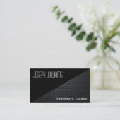Moderne Berufliche Carbon Fiber Business Cards Visitenkarte (Stehend Vorderseite)