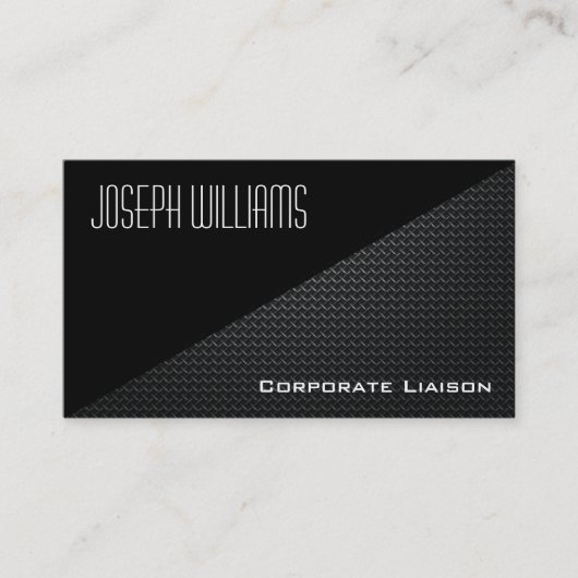 Moderne Berufliche Carbon Fiber Business Cards Visitenkarte (Vorderseite)