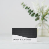 Moderne Berufliche Carbon Fiber Business Cards Visitenkarte (Stehend Vorderseite)