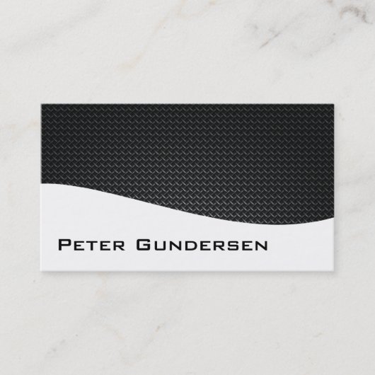 Moderne Berufliche Carbon Fiber Business Cards Visitenkarte (Vorderseite)