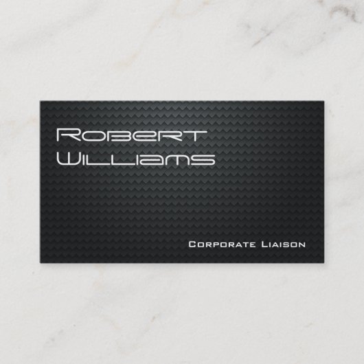 Moderne Berufliche Carbon Fiber Business Cards Visitenkarte (Vorderseite)