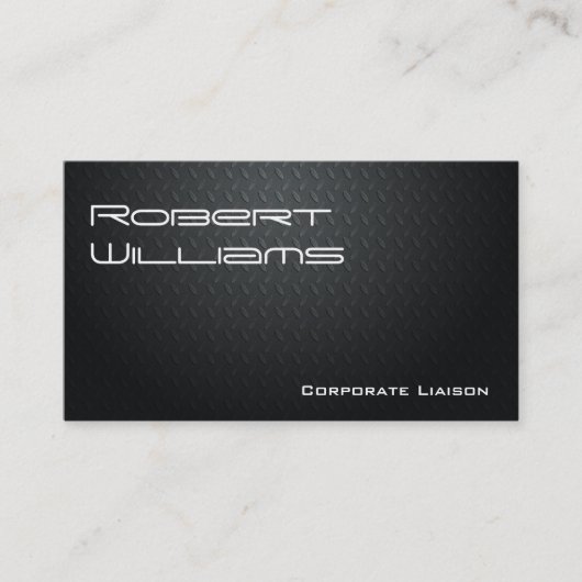 Moderne Berufliche Carbon Fiber Business Cards Visitenkarte (Vorderseite)