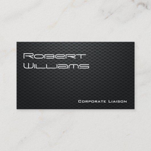 Moderne Berufliche Carbon Fiber Business Cards Visitenkarte (Vorderseite)