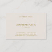Moderne Berufliche Chic-Minimalistische Vorlage Visitenkarte (Rückseite)