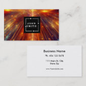 Moderne Berufliche Coole Abstrakte Kunst Visitenkarte (Vorne/Hinten)