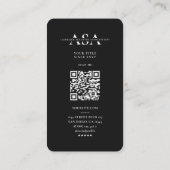 Moderne Berufliche Cybersicherheit dunkel Visitenkarte (Rückseite)