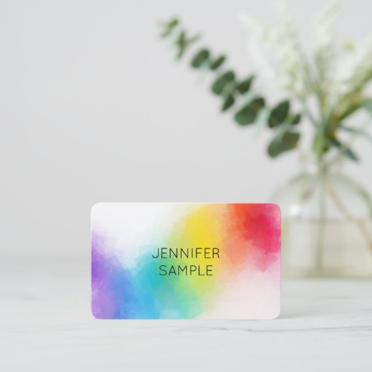 Moderne Berufliche Designvorlage Visitenkarte (Stehend Vorderseite)