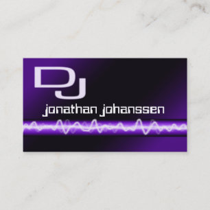 Moderne Berufliche DJ Business Card Visitenkarte