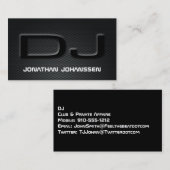 Moderne Berufliche DJ-Business-Karte für Kohlensto Visitenkarte (Vorne/Hinten)