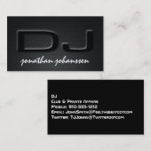 Moderne Berufliche DJ-Business-Karte für Kohlensto Visitenkarte (Vorne/Hinten)