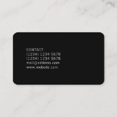 Moderne berufliche DJ-Plattenabdeckung Visitenkarte (Rückseite)