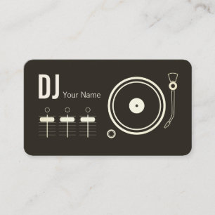 Moderne berufliche DJ-Plattenabdeckung Visitenkarte
