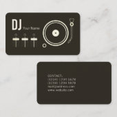 Moderne berufliche DJ-Plattenabdeckung Visitenkarte (Vorne/Hinten)
